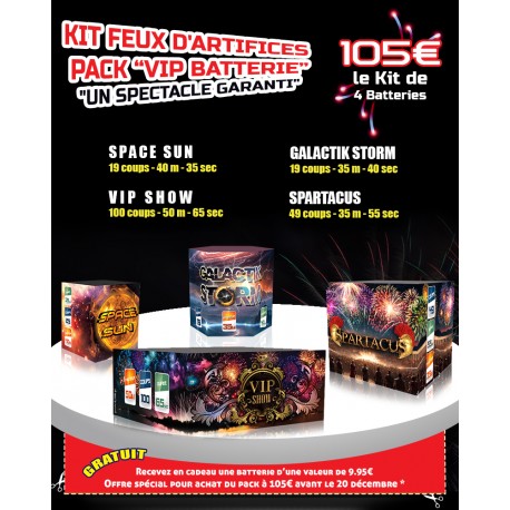 Kit feux d'artifices Pack Top Batterie